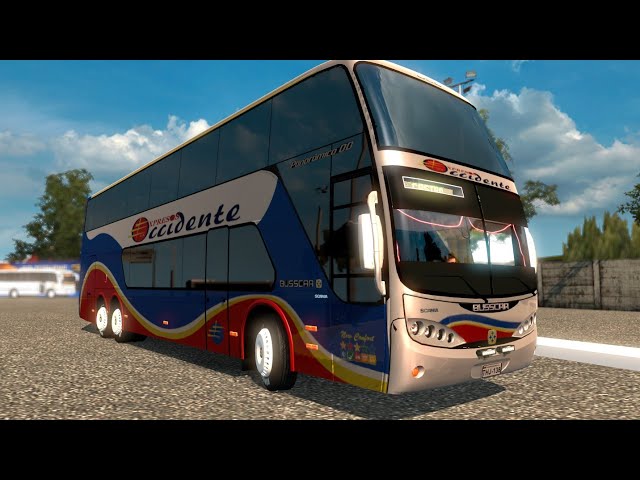 MUCHOS ACCIDENTES!!| BQTO-Valera | Busscar Panoramico DD |Mapa Recorriendo VenezuelaV4 ETS2 1.27 class=