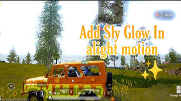 Add Sky Glow Using Alight Motion✨ || Pubg Editing Toturial ||
