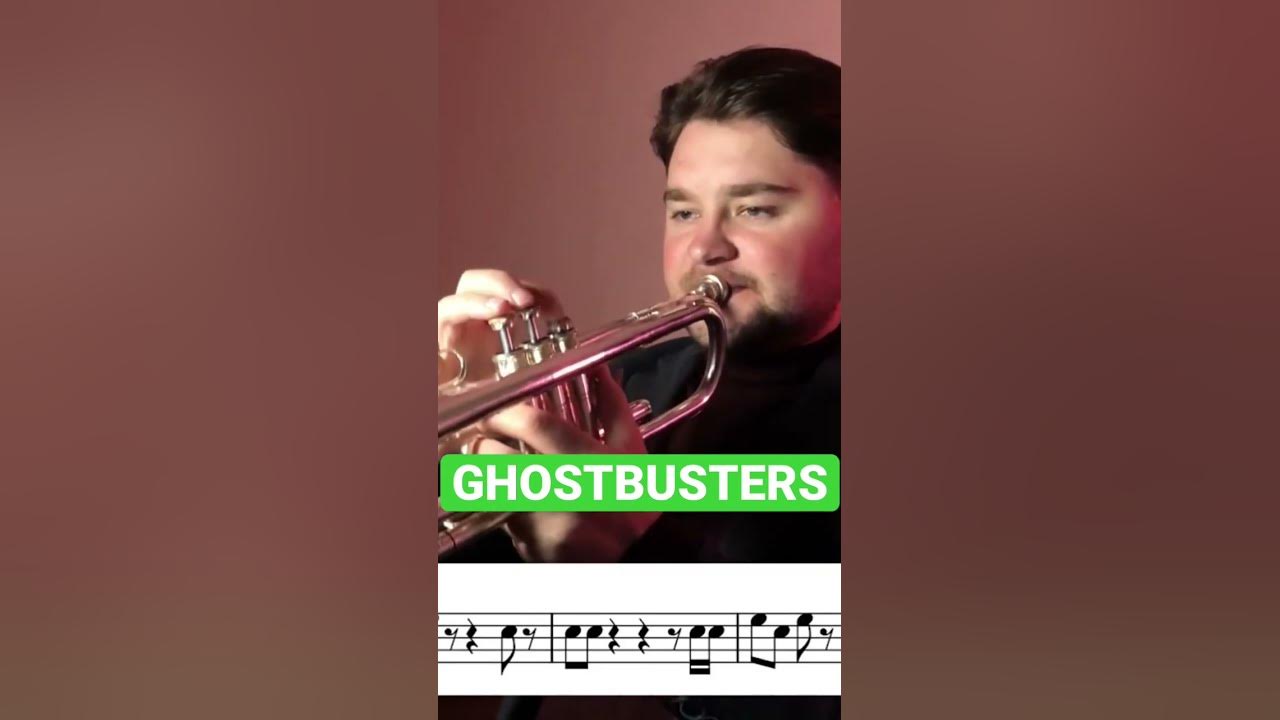 Ghostbusters theme on Trumpet trumpet trumpetcover trumpetsheet 