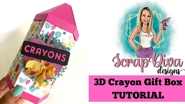 3D Crayon Box | TUTORIAL | SCRAPDIVA DESIGNS
