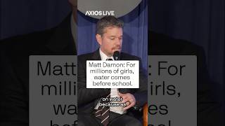 Matt Damon: Two billion people wake up without water.