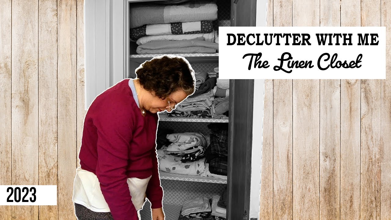 Declutter With Me || 2023 Edition || The Linen Closet || - YouTube