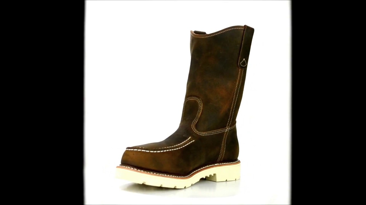 moc toe wellington boots