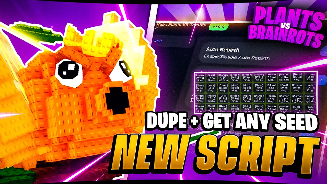🧠🌻 PLANTS vs BRAINROTS Script | Auto Farm, Auto Attack & Story Mode Update (2025)