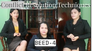 CONFLICT RESOLUTION TECHNIQUES BY BEED 4