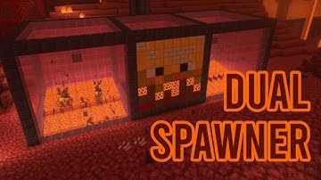 Double Blaze Spawner Farm - From 14,000+ Day Hardcore World