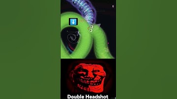 🔥Double Headshot🔥 Wormate.io #wormate #shorts #trollface #memes #nonamilano