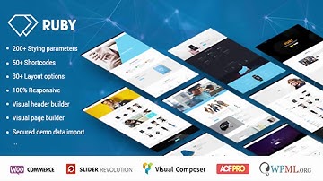 Ruby - WordPress Theme for Business and Portfolio | Themeforest Website Templates and Themes
