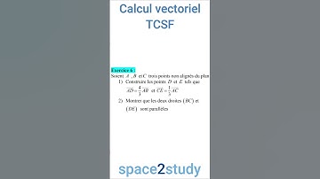 Exercice 6   série 7   Calcul vectoriel   TCSF   Maths