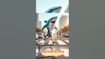 Cá mập chạy bộ như này à #shark #shorts #ai #chatgpt #hinhanh