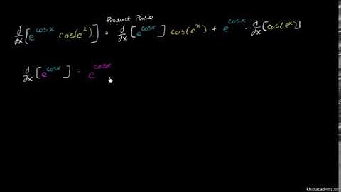 Using the product rule and the chain rule