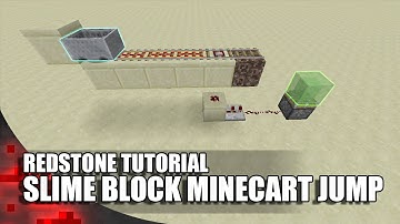 Minecraft: Slime Block Minecart Jump!