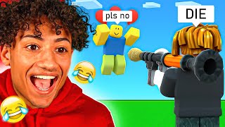 REACTING To The FUNNIEST Roblox Bedwars VIDEOS..