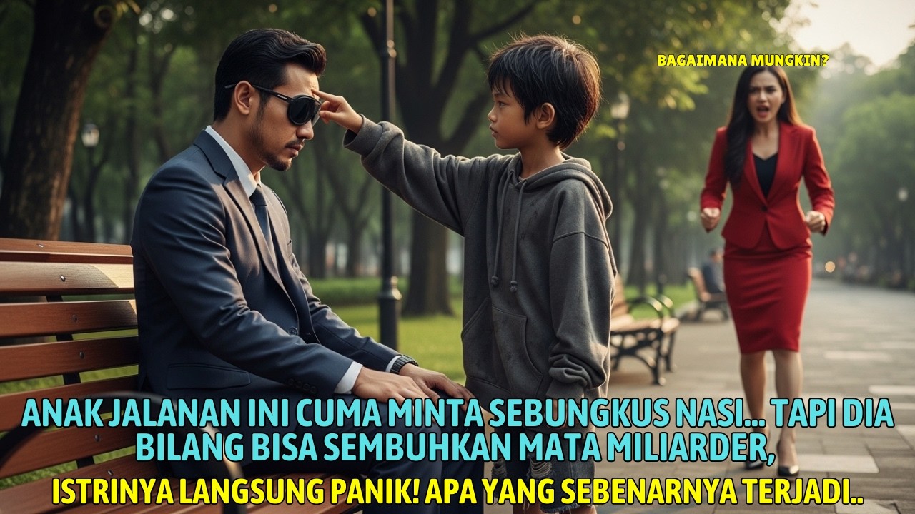 MILARDER BUTA DIMINTA SEBUNGKUS NASI OLEH ANAK JALANAN…YANG TERJADI SETELAHNYA BIKIN ISTRINYA PANIK!