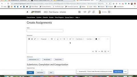 Assigning Group Projects in Brightspace