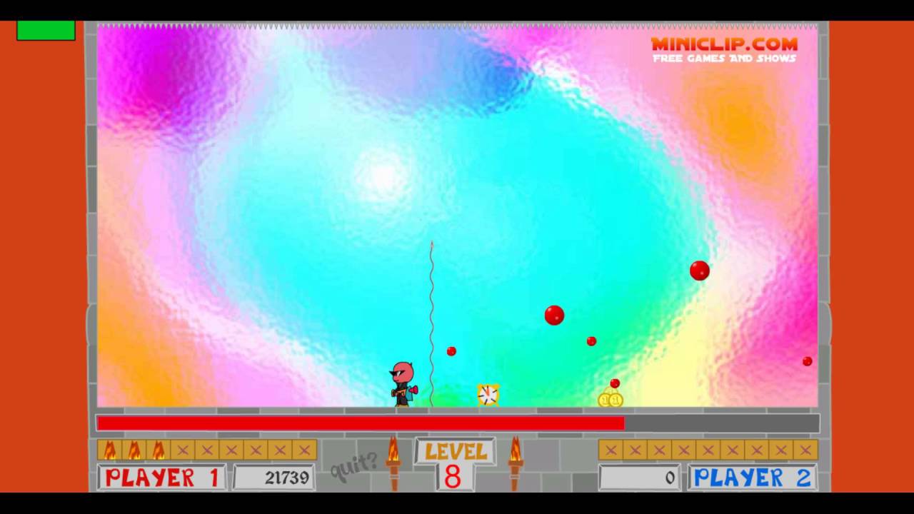 Miniclip Game bubble trouble - YouTube