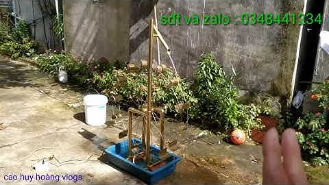 Tes tiểu cảnh cọt nước chuẩn bản sắc dân tộc tây bắc