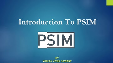 Introduction to PSIM