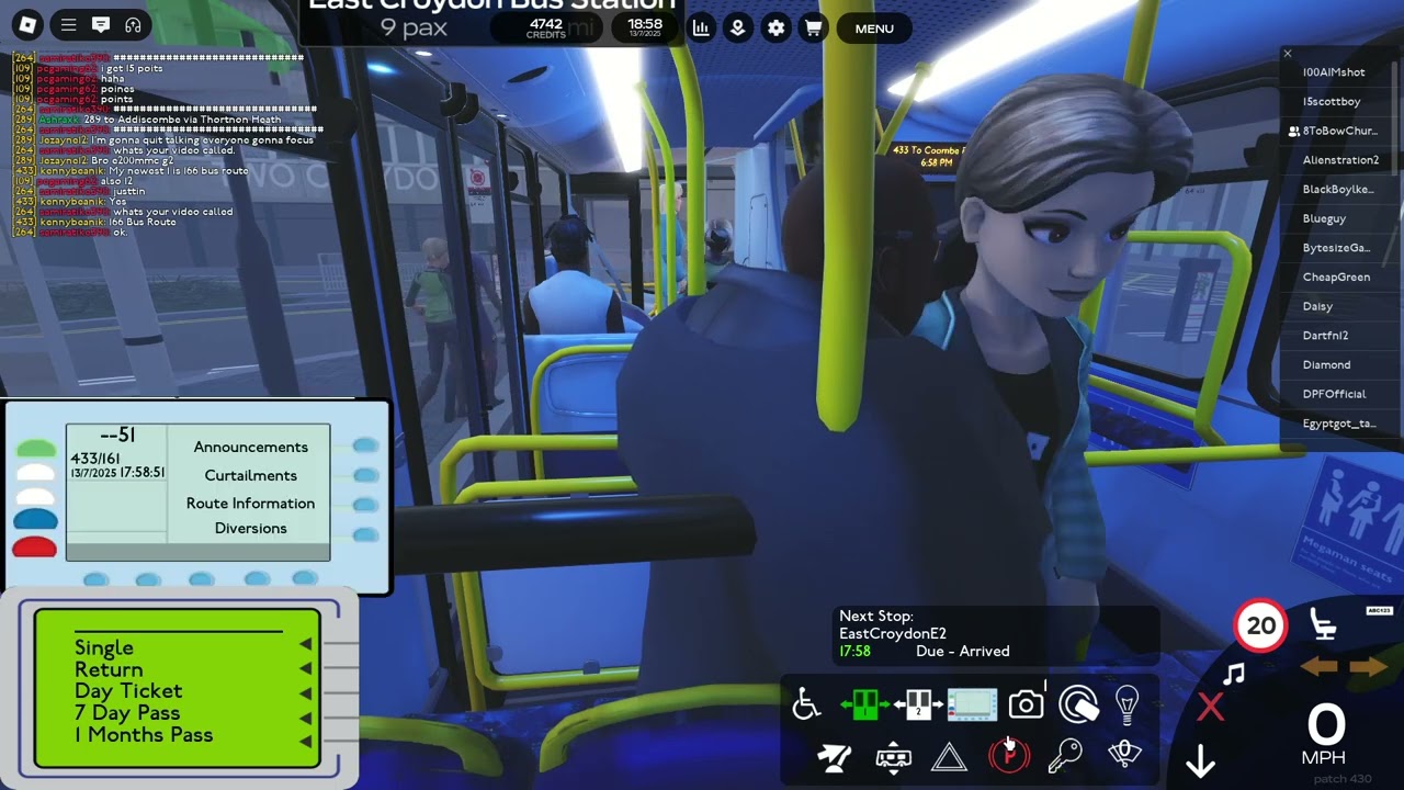 433 Bus Route | Croydon Roblox