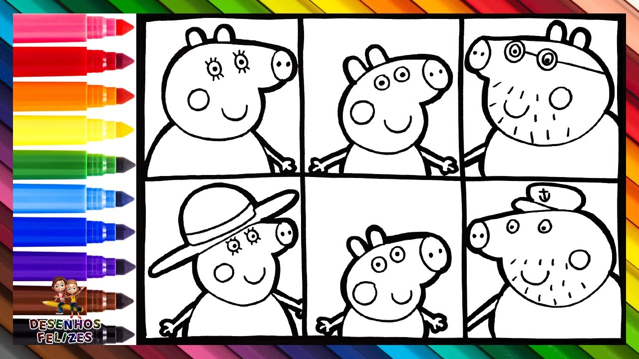 Desenhos Divertidos da Peppa Pig para Colorir: Deixe Sua Imaginação Ganhar  Vida!