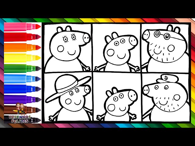 Desenhos Divertidos da Peppa Pig para Colorir: Deixe Sua Imaginação Ganhar  Vida!