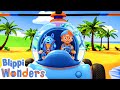 NICEST ISLANDS 🟣 BLIPPI WONDERS 🟣  Super Kids Cartoons &amp; Songs | MOONBUG KIDS - Superheroes