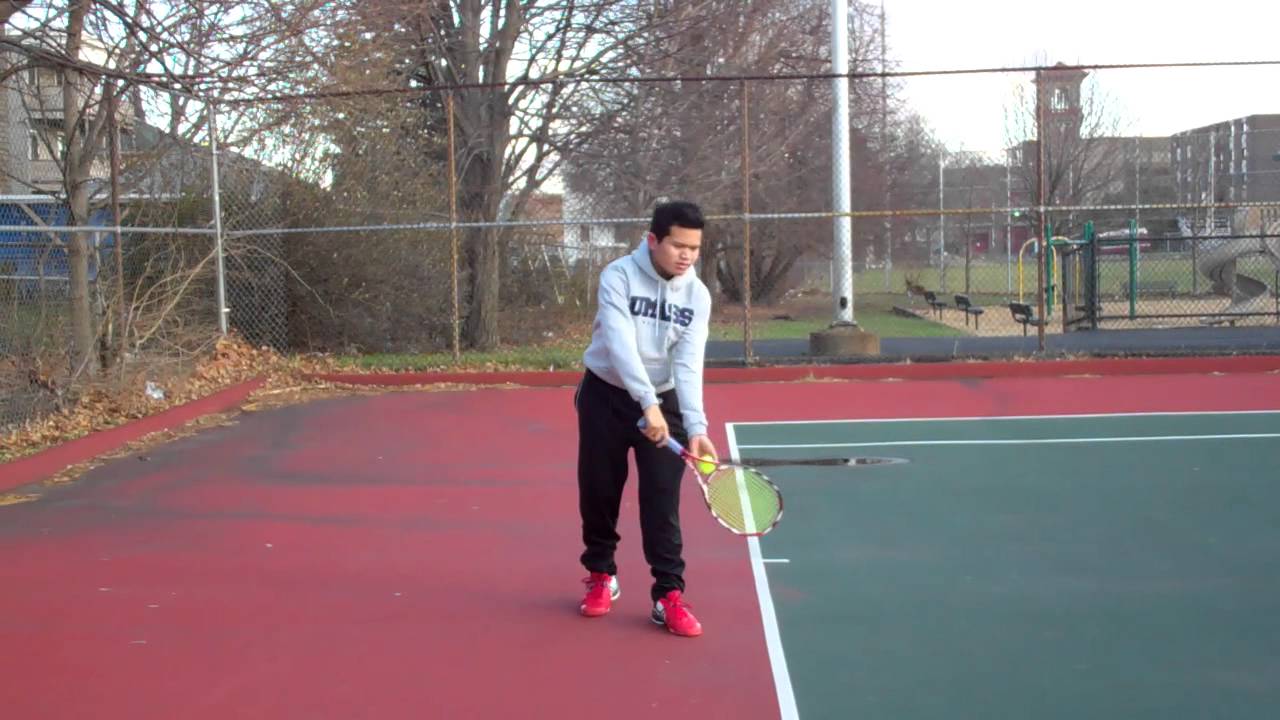 Learning how to serve "foot fault" YouTube