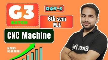 CNC Machines and Automation | G3 Batch | Day-3 Bteup Exam 2024 | Polytechnic 6th Semester @gtechpoly