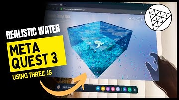 Threejs WebXR - Meta quest VR AR sessions Realistic water