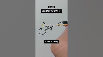 Signature for J | Joey | SBtellME Calligraphy and Handwriting #shorts #signature #calligraphy