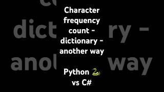Celebrity Character frequency count - another way to do it - python 🐍 vs c# Net Worth