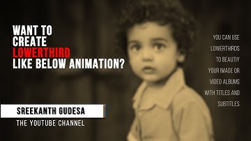 Clean Lower Thirds In After Effects | After Effects Tutorial | Simple Steps | No Plugins