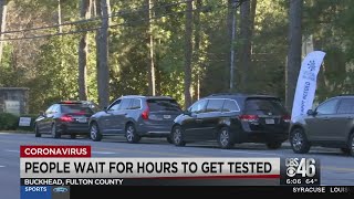 Thousands line up for COVID tests ahead of holiday travel