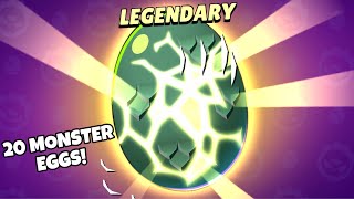 Opening 20 Monster Eggs!