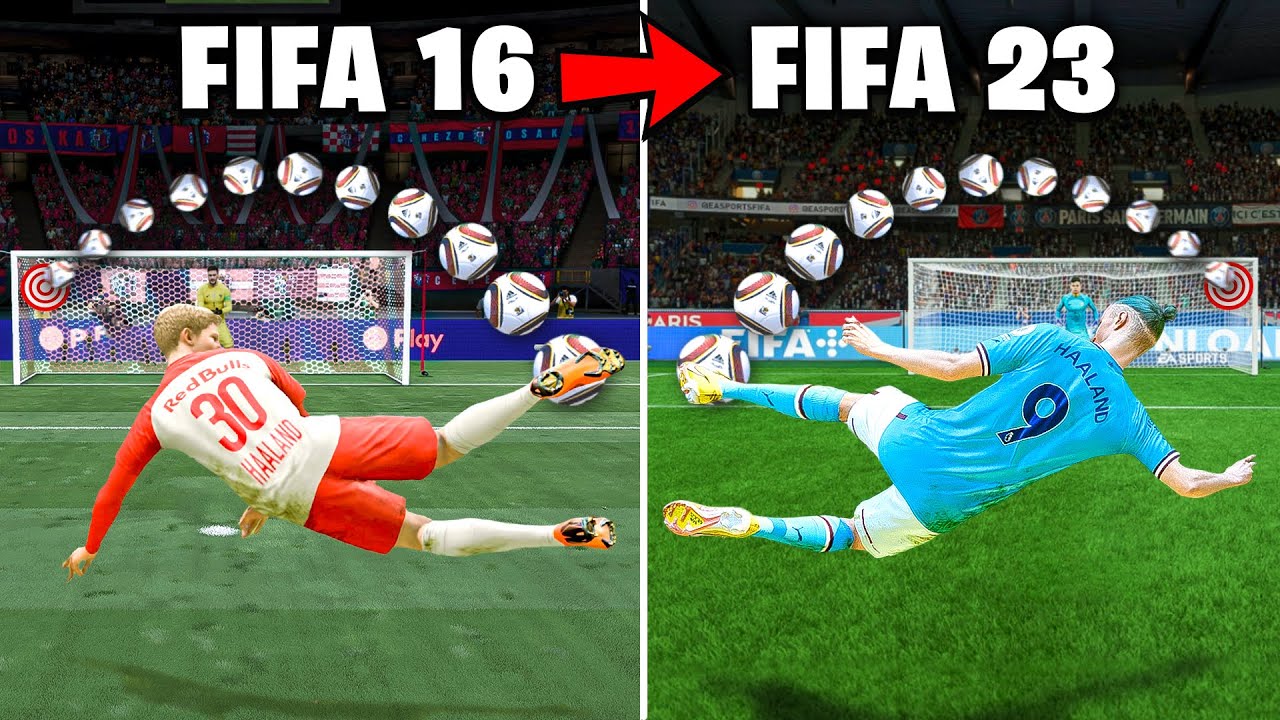 Scoring a CRAZY Goal with HAALAND in Every FIFA