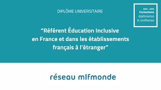 Webinaire : Référent éducation inclusive en France et dans les établissements français à l’étranger