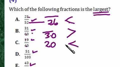 Praxis Application FR004  Compare fractions
