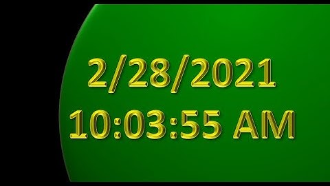 MatsClock 260071 - Free Digital Clock for PowerPoint Presentation Slides