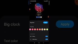 How to locked Purple colour big digital clock setting on Android Phone screenshot 5