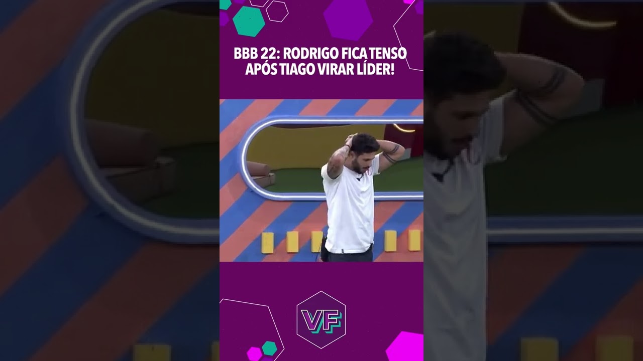 BBB 22: RODRIGO FICA TENSO APÓS TIAGO ABRAVANEL VIRAR LÍDER! #Shorts | Virou Festa