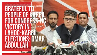 Grateful to people of Kargil for Congress-NC victory in LAHDC-Kargil elections: Omar Abdullah