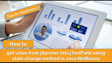How to get value from jSpinner into jTextField using state change method java NetBeans