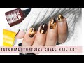 TUTORIAL | TORTOISE SHELL NAIL ART- CND Shellac Gel Polish