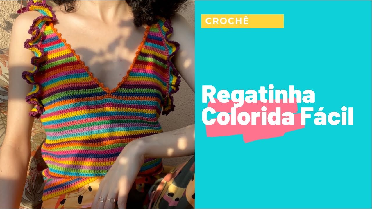 REGATINHA COLORIDA FÁCIL - CROCHÊ