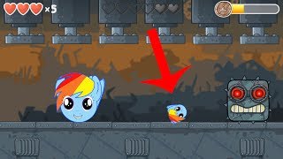 Red ball 4 rainbow dash ball complete all levels from 31 - 45 full walkthrough