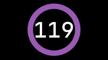 119-Second Countdown Timer - Dark Background + Circular Progress Bar + Ending Sound