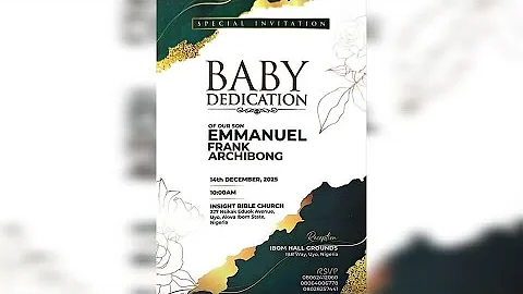 Gov. Umo Eno at the Dedication of Master Emmanuel Frank Archibong, First Son of Hon. Frank Archibong