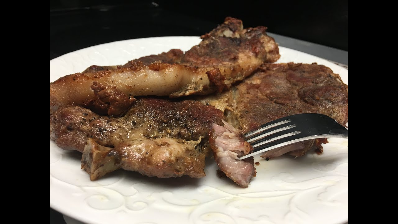 Cast Iron Fried and Baked Pork Steak (warning this is really good😋😘