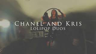 Aerialists Chanel & Kris of Jax Beach Aerial Arts performing duo on Lolipop Lyra Hoop on Xpole 2023