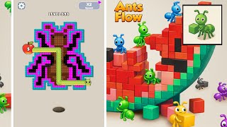 Level 393 Ants Flow Color Pixel Puzzle Gameplay Walkthrough